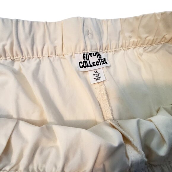 Future Collective XL Cream/Ivory Wide-Leg Pants  Lightweight and breathable - Picture 4 of 9